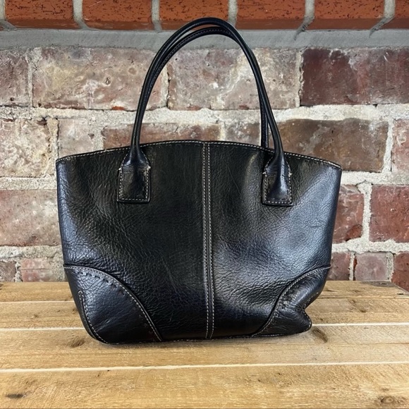 Fossil Bags Authentic Vtg Fossil Black Leather Shoulder Bag Poshmark